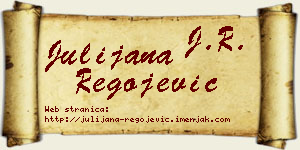 Julijana Regojević vizit kartica